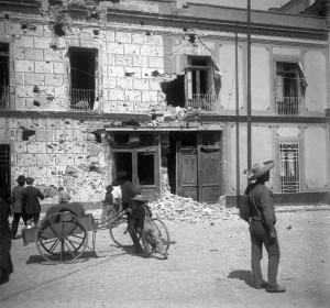 Fachada del Edificio del periódico diario Nueva Era. Ciudad de México Atribuida a Antonio Riba Cervantes.