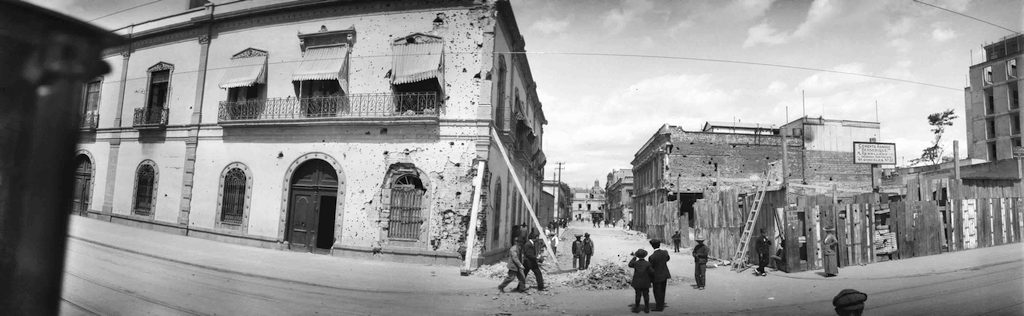 Ciudad de Mexico en la Decena Trágica por Auguste Genin